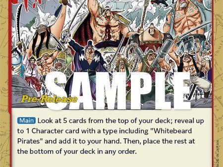 Whitebeard Pirates [Paramount War Pre-Release Cards] on Sale