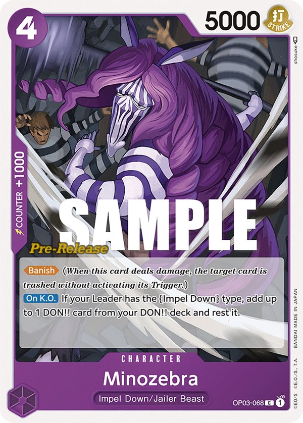 Minozebra [Pillars of Strength Pre-Release Cards] For Cheap