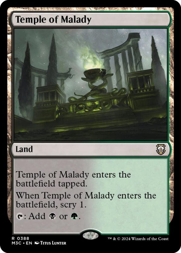 Temple of Malady [Modern Horizons 3 Commander] Cheap