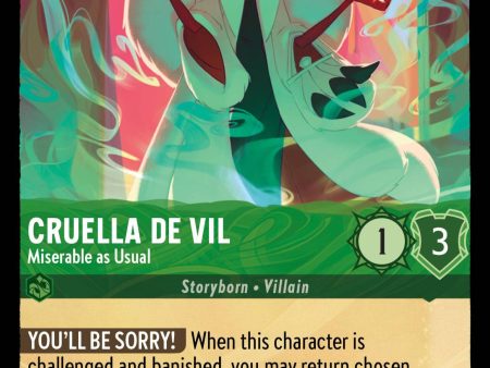 Cruella de Vil - Miserable as Usual (72 204) [The First Chapter] Discount