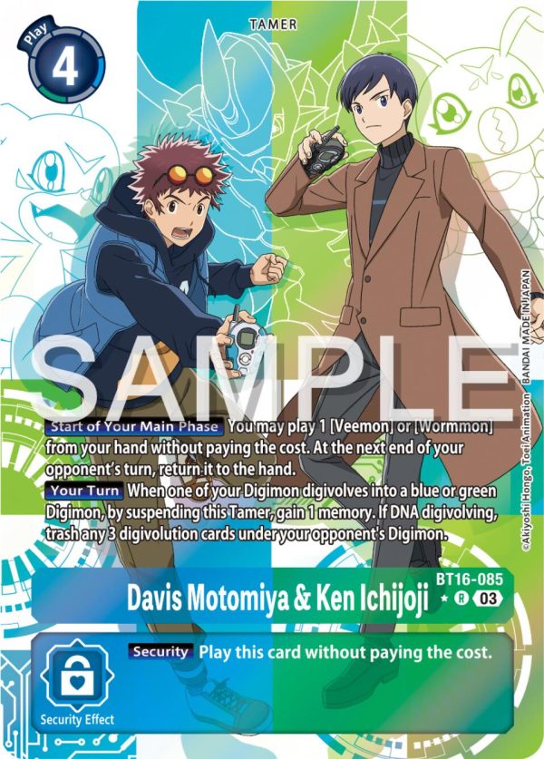 Davis Motomiya & Ken Ichijoji [BT16-085] (Alternate Art) [Beginning Observer] Supply