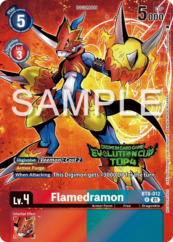 Flamedramon [BT8-012] (2024 Evolution Cup Top 4) [New Awakening Promos] Hot on Sale