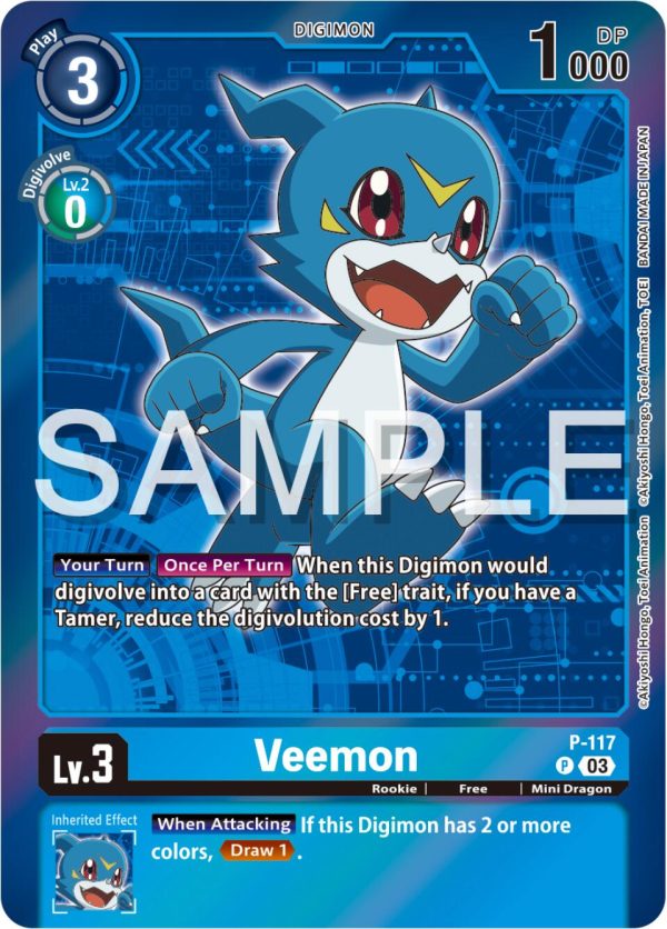 Veemon [P-117] (Digimon Adventure Box 2024) [Promotional Cards] For Discount