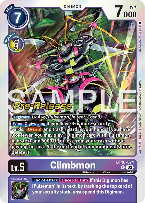 Climbmon [BT16-074] [Beginning Observer Pre-Release Promos] Discount