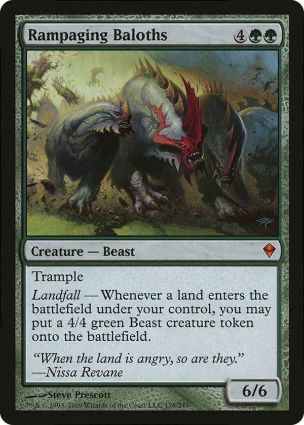 Rampaging Baloths (Zendikar) (Oversized) [Oversize Cards] For Cheap