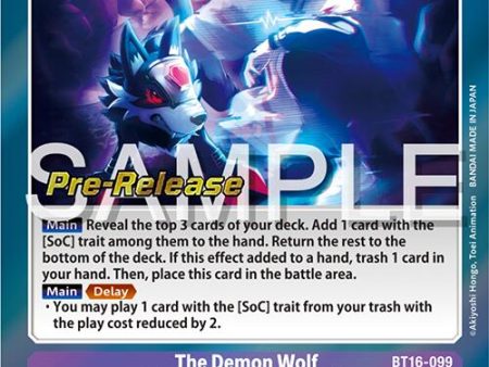 The Demon Wolf of the Castle of Nine Wolves [BT16-099] [Beginning Observer Pre-Release Promos] Discount