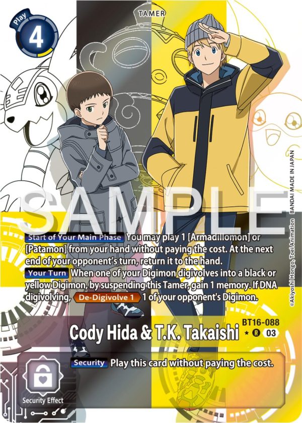 Cody Hida & T.K. Takaishi [BT16-088] (Alternate Art) [Beginning Observer] For Discount