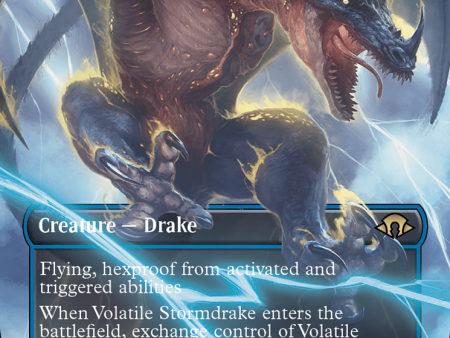 Volatile Stormdrake (Borderless) [Modern Horizons 3] Fashion