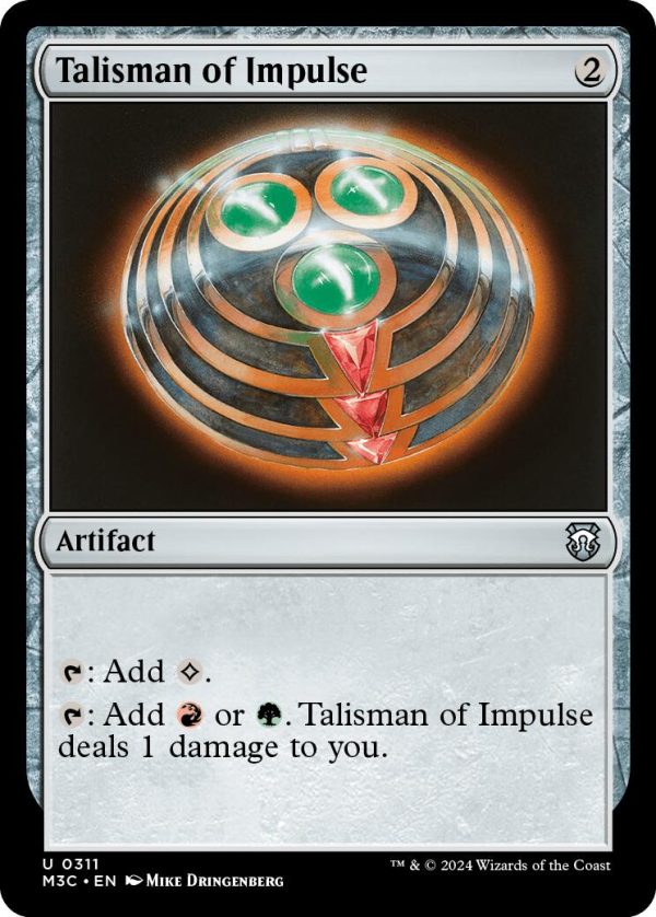 Talisman of Impulse [Modern Horizons 3 Commander] on Sale