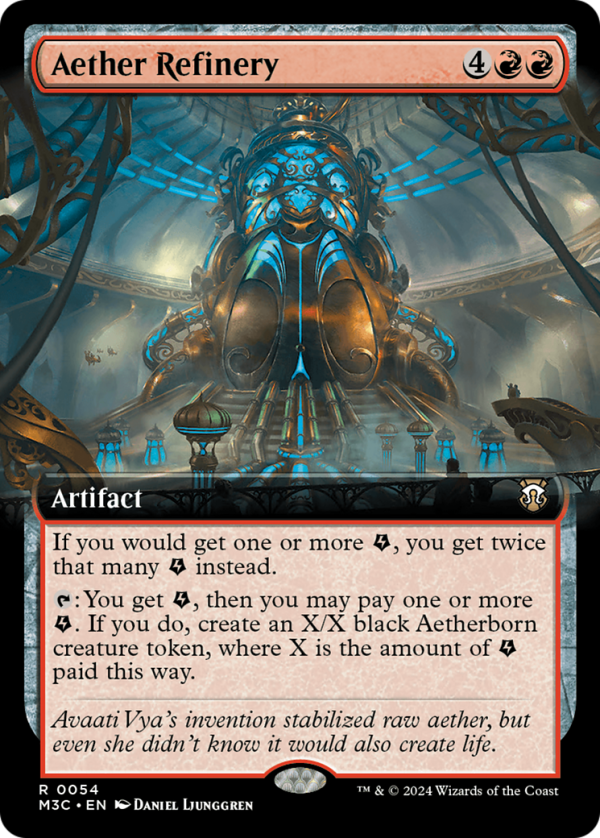 Aether Refinery (Extended Art) (Ripple Foil) [Modern Horizons 3 Commander] Cheap