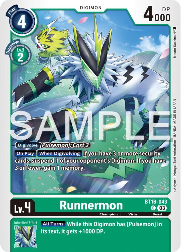 Runnermon [BT16-043] [Beginning Observer] Cheap