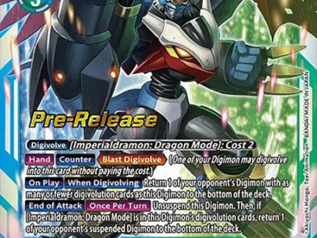 Imperialdramon: Fighter Mode Ace [BT16-027] [Beginning Observer Pre-Release Promos] on Sale