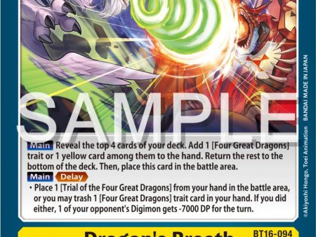 Dragon s Breath [BT16-094] [Beginning Observer] Online now