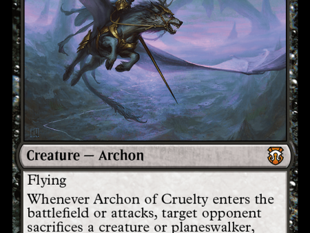 Archon of Cruelty (Ripple Foil) [Modern Horizons 3 Commander] For Cheap