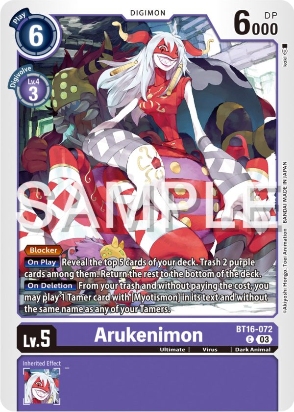 Arukenimon [BT16-072] [Beginning Observer] Sale