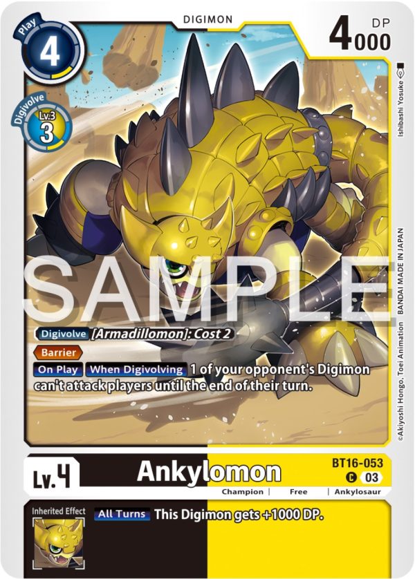 Ankylomon [BT16-053] [Beginning Observer] Online