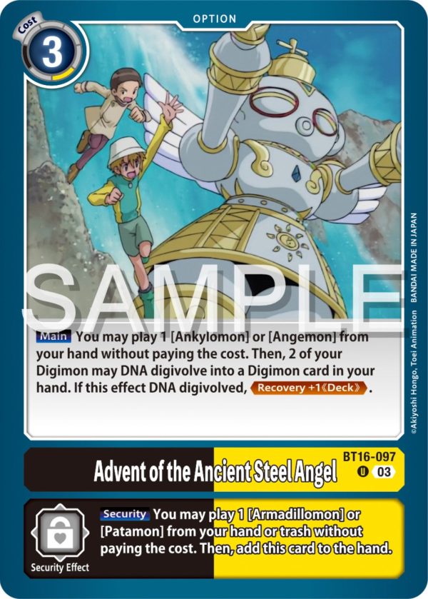 Advent of the Ancient Steel Angel [BT16-097] [Beginning Observer] Sale