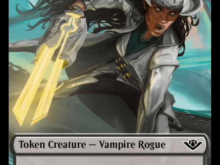 Vampire Rogue    Plot Double-Sided Token [Outlaws of Thunder Junction Tokens] Supply