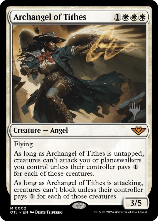 Archangel of Tithes (Promo Pack) [Outlaws of Thunder Junction Promos] Discount