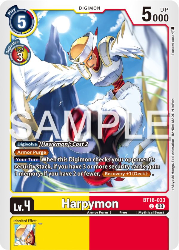 Harpymon [BT16-033] [Beginning Observer] Supply