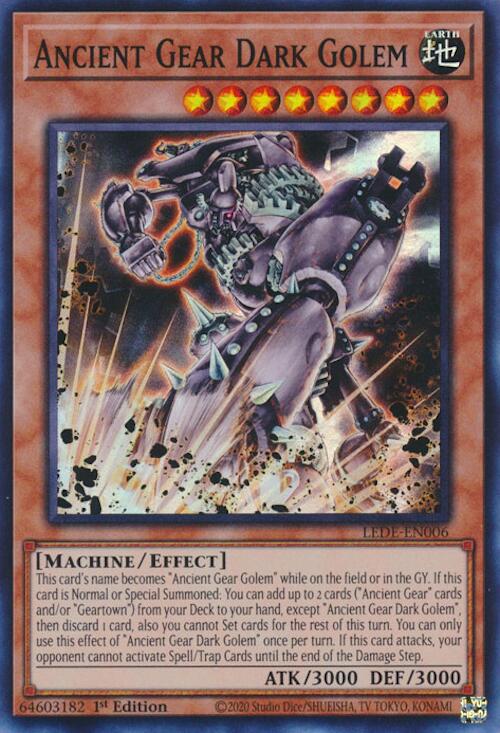 Ancient Gear Dark Golem [LEDE-EN006] Super Rare Online Hot Sale