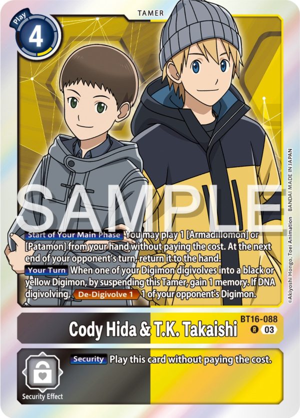 Cody Hida & T.K. Takaishi [BT16-088] [Beginning Observer] Sale