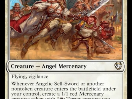 Angelic Sell-Sword [Outlaws of Thunder Junction Commander] For Discount