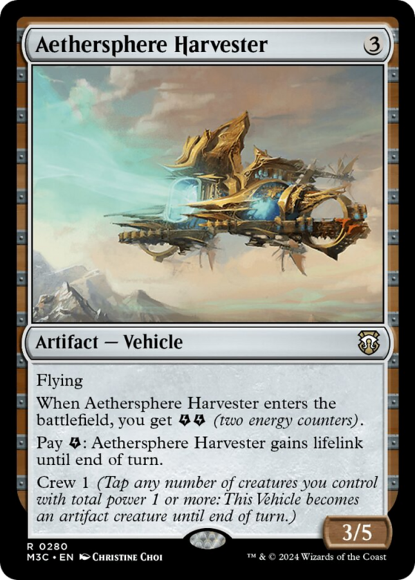 Aethersphere Harvester (Ripple Foil) [Modern Horizons 3 Commander] Online Hot Sale