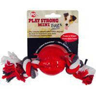 Ethical Dog - Play Strong Mini Tugs Ball With Rope Dog Toy For Discount