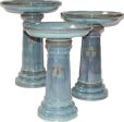 World Source Partners - Sun Pottery Ceramic Bird Bath Boxed Online Sale