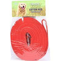 Coastal Pet Products - Train Right! Cotton Web Dog Training Leash Fashion