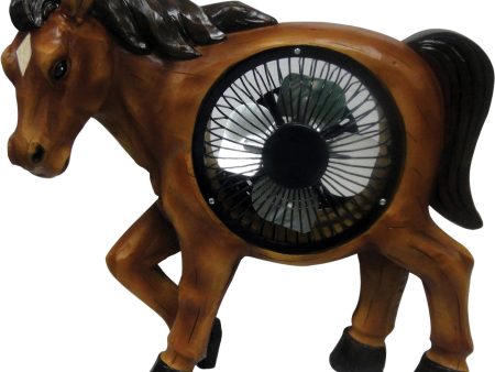 Alpine Corporation - Horse Statuary With Fan Online Hot Sale