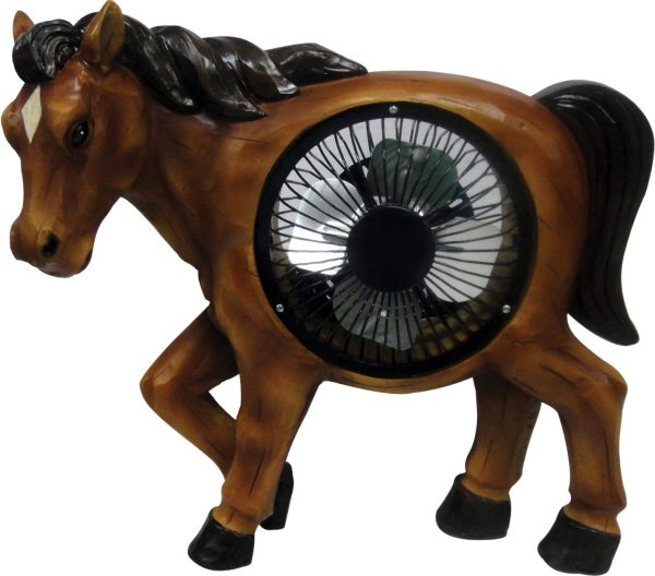 Alpine Corporation - Horse Statuary With Fan Online Hot Sale