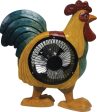 Alpine Corporation - Rooster Statuary With Fan Online now