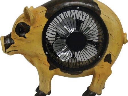 Alpine Corporation - Pig Statuary With Fan Sale