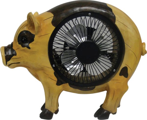 Alpine Corporation - Pig Statuary With Fan Sale