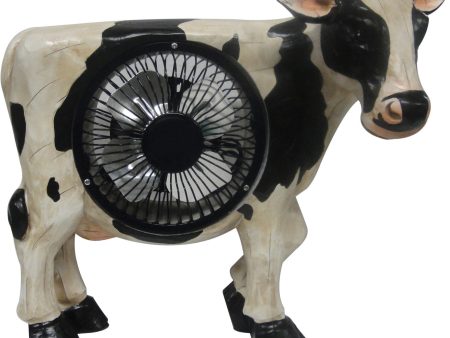 Alpine Corporation - Cow Statuary With Fan Sale